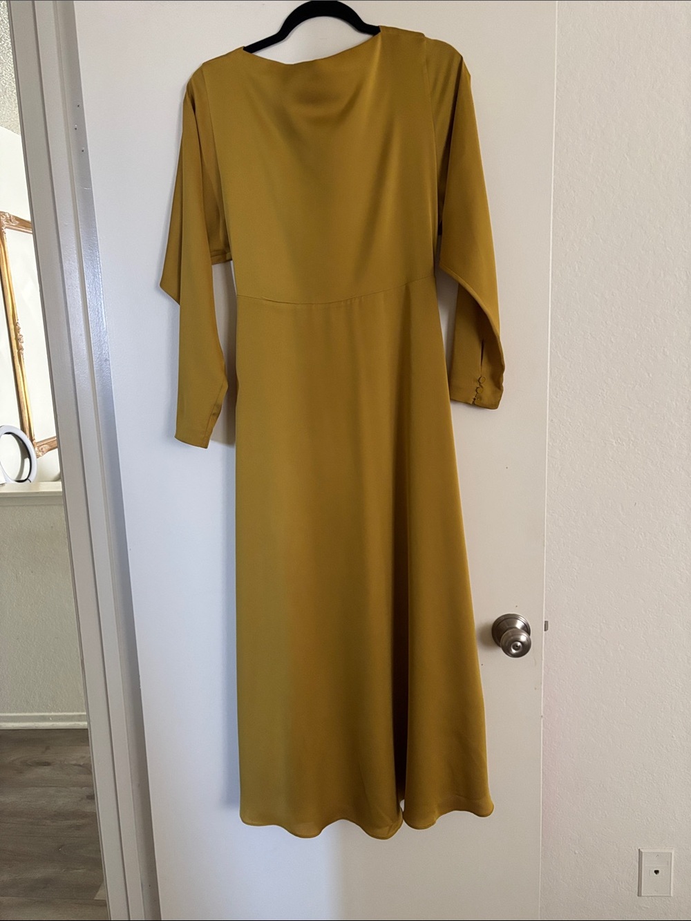 kate spade Mustard Long-Sleeve Midi Dress